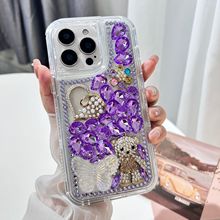 南美热销适用CAMON40ProTPU贴AB钻公仔熊CAMON40蝴蝶配件手机壳
