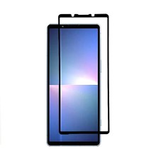 适用索尼Xperia5 IV手机膜XZ4丝印黑边XA2Ultra玻璃XA3全屏钢化膜