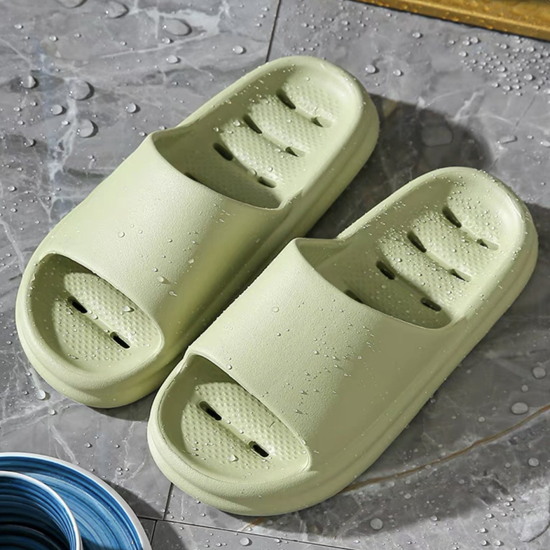 Bathroom Leaking Quick-Drying Slippers for Women Summer Home Indoor Home Non-Slip Bath Hollow Deodorant Men