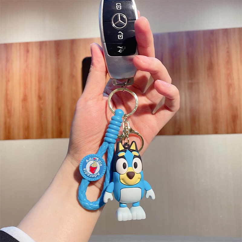 Cartoon Cute Cloth Ruyi Family Doll Creative Car Chain Keychain Handbag Pendant Couple Small Gift Wholesale