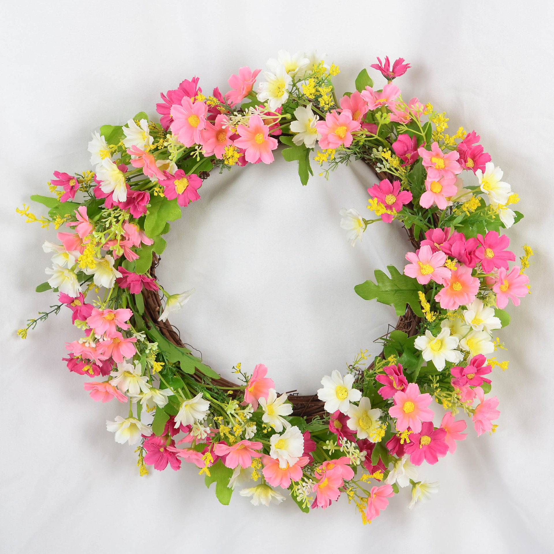 欧式风格仿真花环门饰门楣墙饰高档家居婚庆花艺装饰挂饰假花绢花