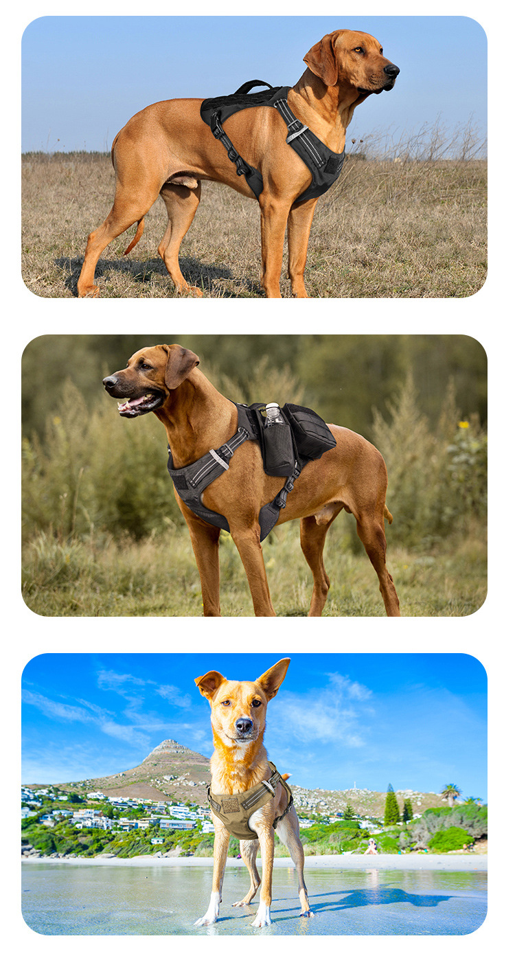 翘尾巴宠物胸背带k9工作警犬训练用战术背心跨境外贸新品狗狗衣服