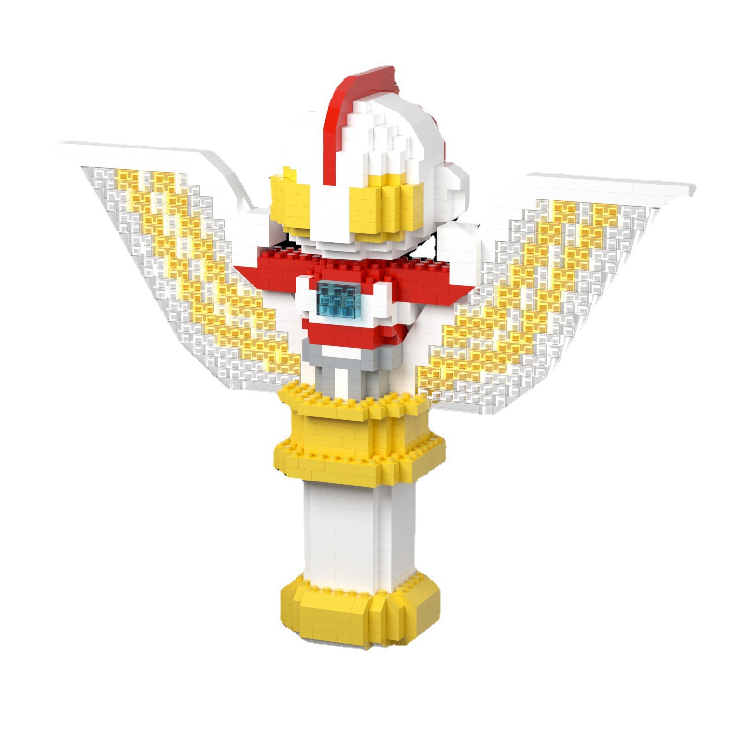 Ultraman Tiga Luminous Tiny Particles Educational Assembled Toys Children's Day Gift Compatible with Lego Building Blocks Wholesale