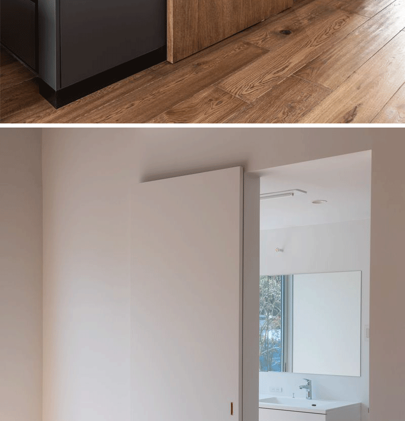 极窄轻奢滑门移门室内卧室卫生间推拉幽灵门隐形轨道木门双缓冲