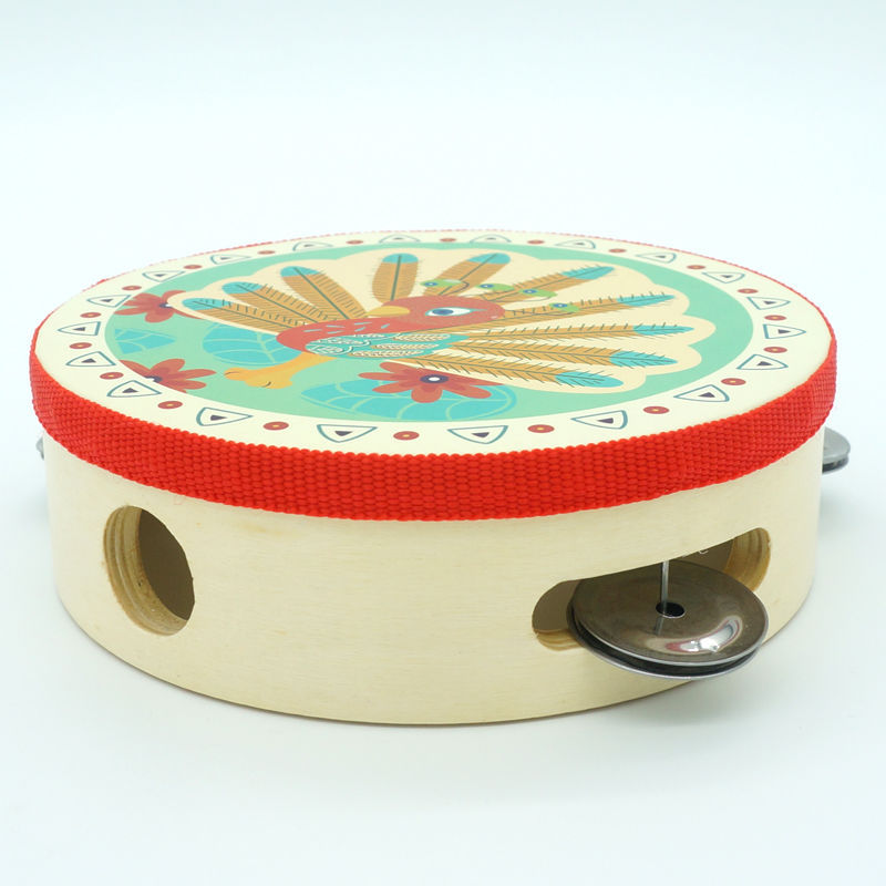 铃鼓舞蹈道具儿童新疆奥尔夫专业打击乐器手幼儿园老师用手鼓摇铃