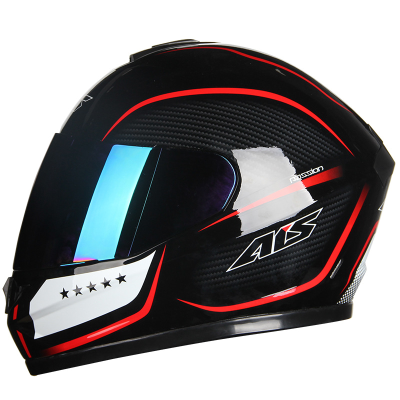 艾狮ais越野户外摩托电动自行车头盔骑行运动四季单车防护头罩