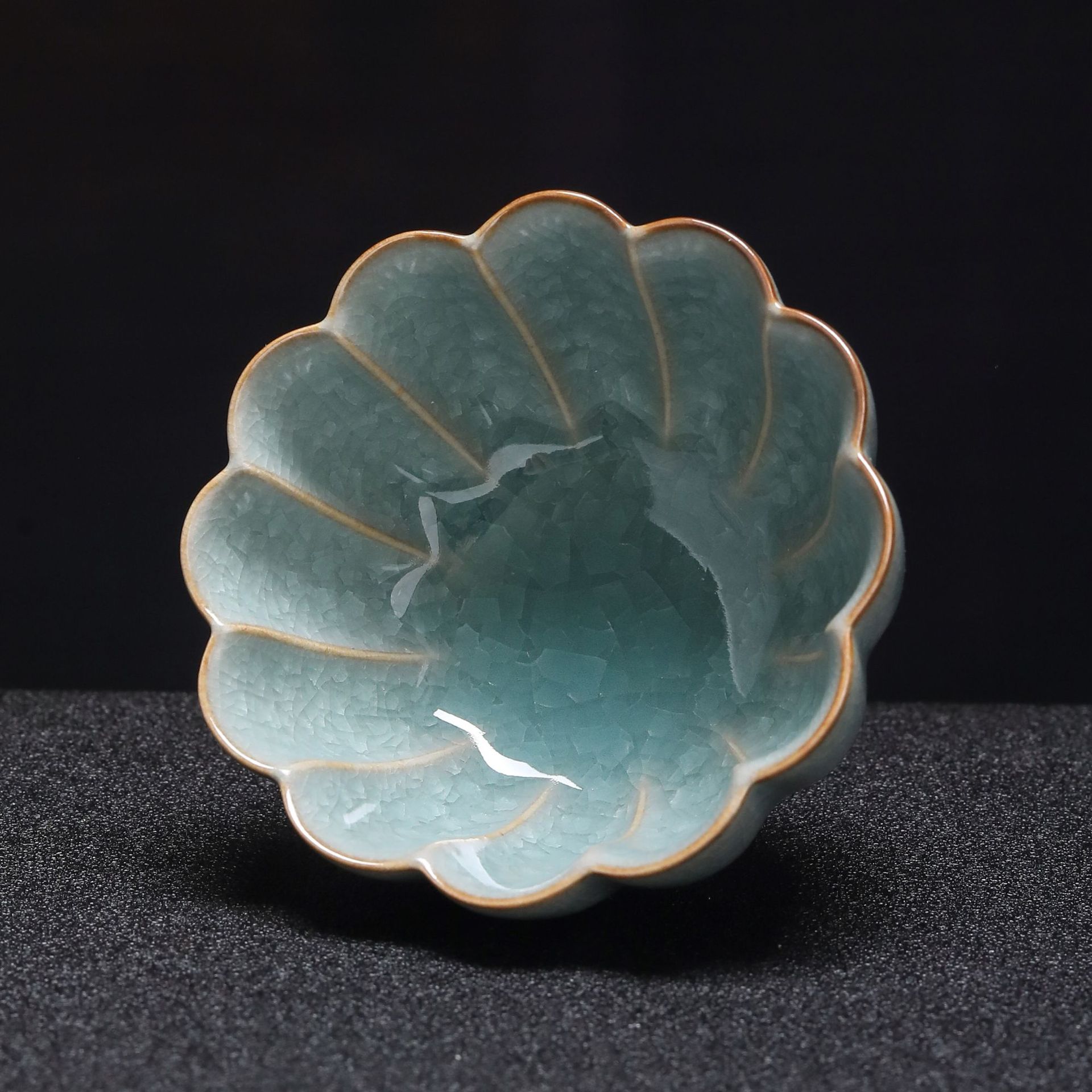 冰花杯开片可养茶盏主人杯陶瓷茶杯单杯冰裂釉品茗杯梅花冰片杯