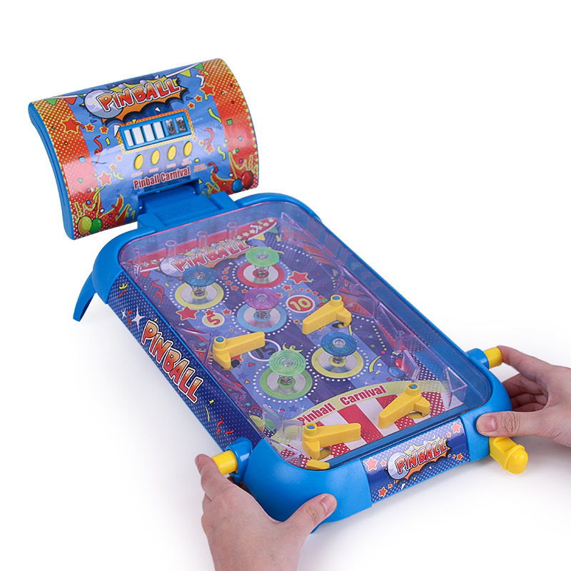 抖音同款创意儿童三维弹珠机玩具弹珠台益智桌面游戏双人对战玩具