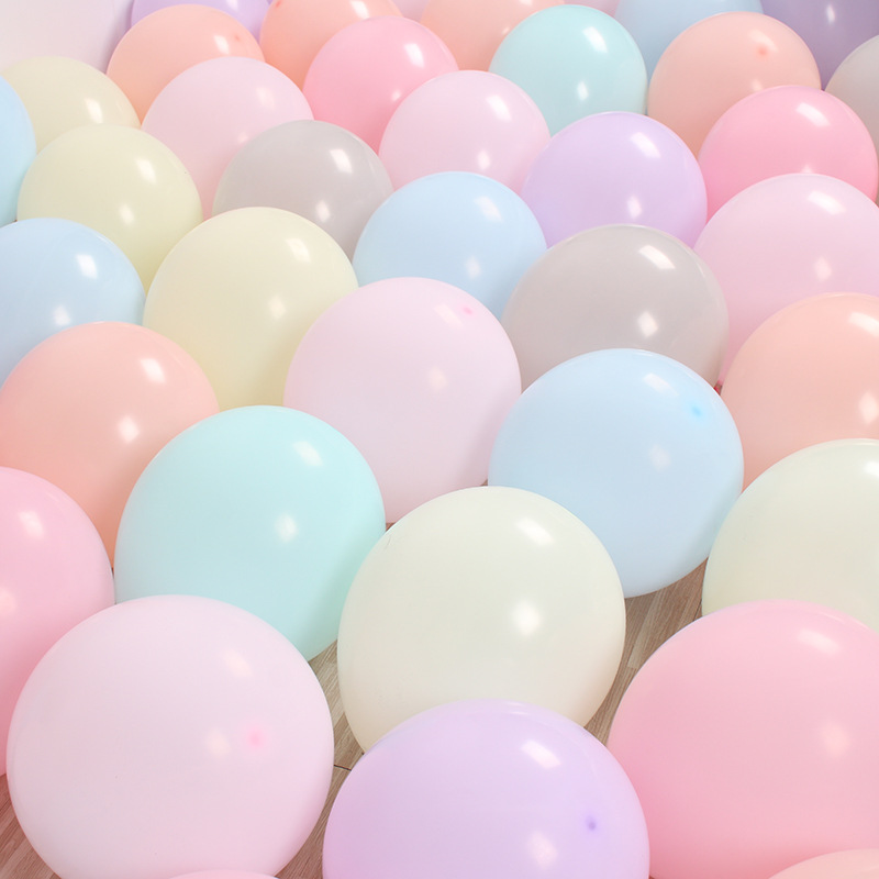 Macaron Balloon 5-Inch 10-Inch round Thickened Rubber Balloons Wedding Party Supplies Birthday Wedding Decoration