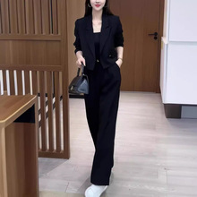 高级2024春秋新款时尚洋气质韩版女神范西装套装休闲减龄两件套