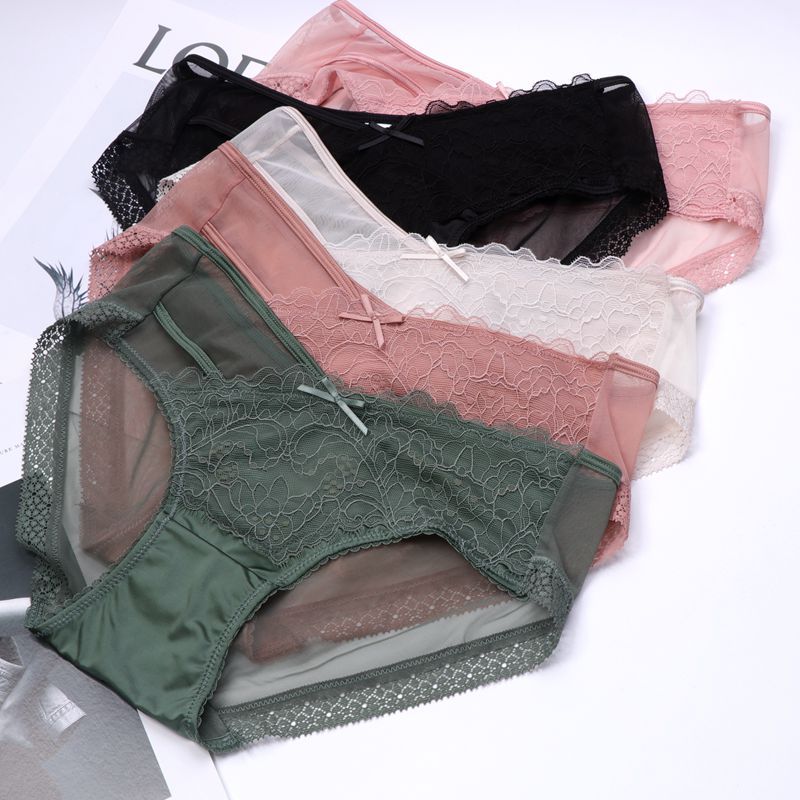 525 European and American Fashion Lace Women's Panties Women's Sexy Low Waist Sweet Hot Hollow out Panties Shorts Fashion