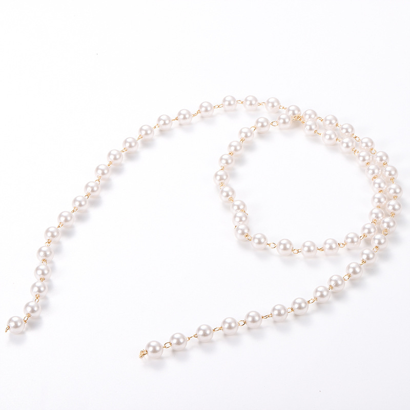 Factory Direct Sales Handmade Pearl Color Retaining Chain DIY Tassel Chain Necklace Jewelry Chain Clothing Luggage Accessories