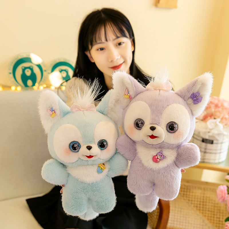 新款可爱小狐狸公仔毛绒玩具儿童卡通精灵狐玩偶抱枕创意生日礼物