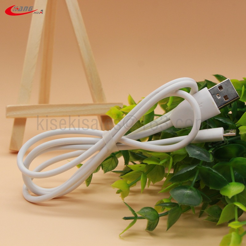 手机充电线数据线 1a 1米圆头白色 安卓充电线适用于 华为 vivo