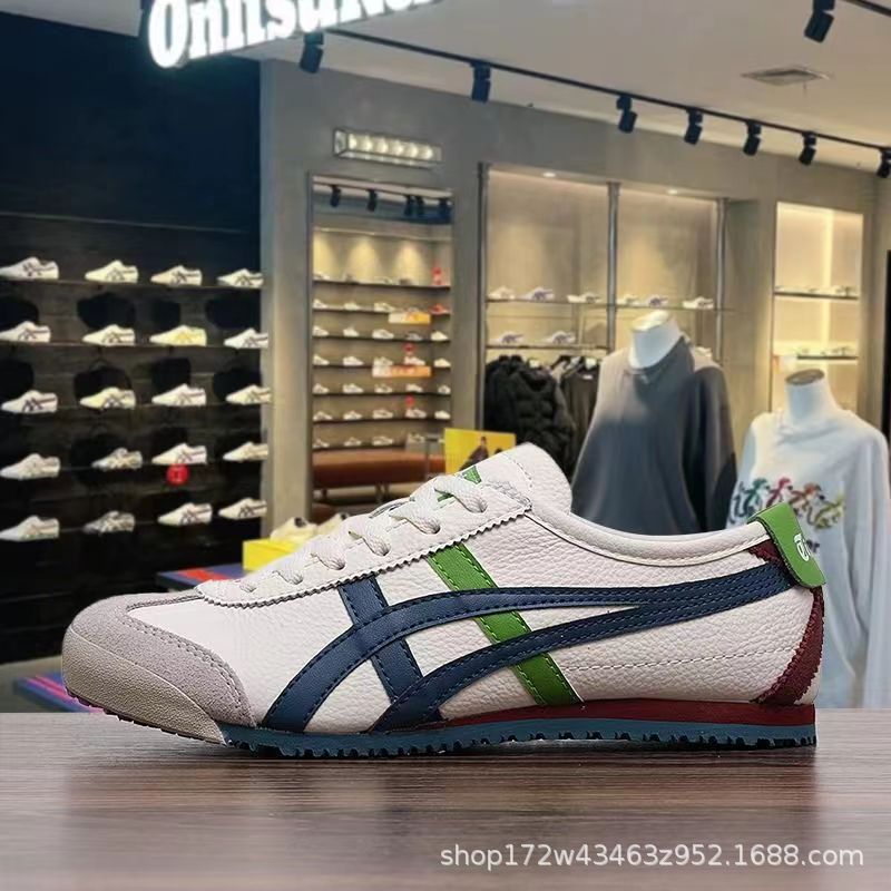 Shoes Made in Putian Onitsuka Tiger Slip-on High Version Classic Men's and Women's Low-Top Casual Board Shoes German Training Shoes Top Layer Leather Generation Hair