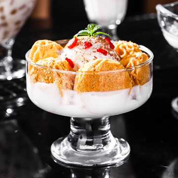 冰淇淋杯玻璃商用雪糕杯创意甜品杯冰激凌碗冷饮水果汁杯奶茶杯子
