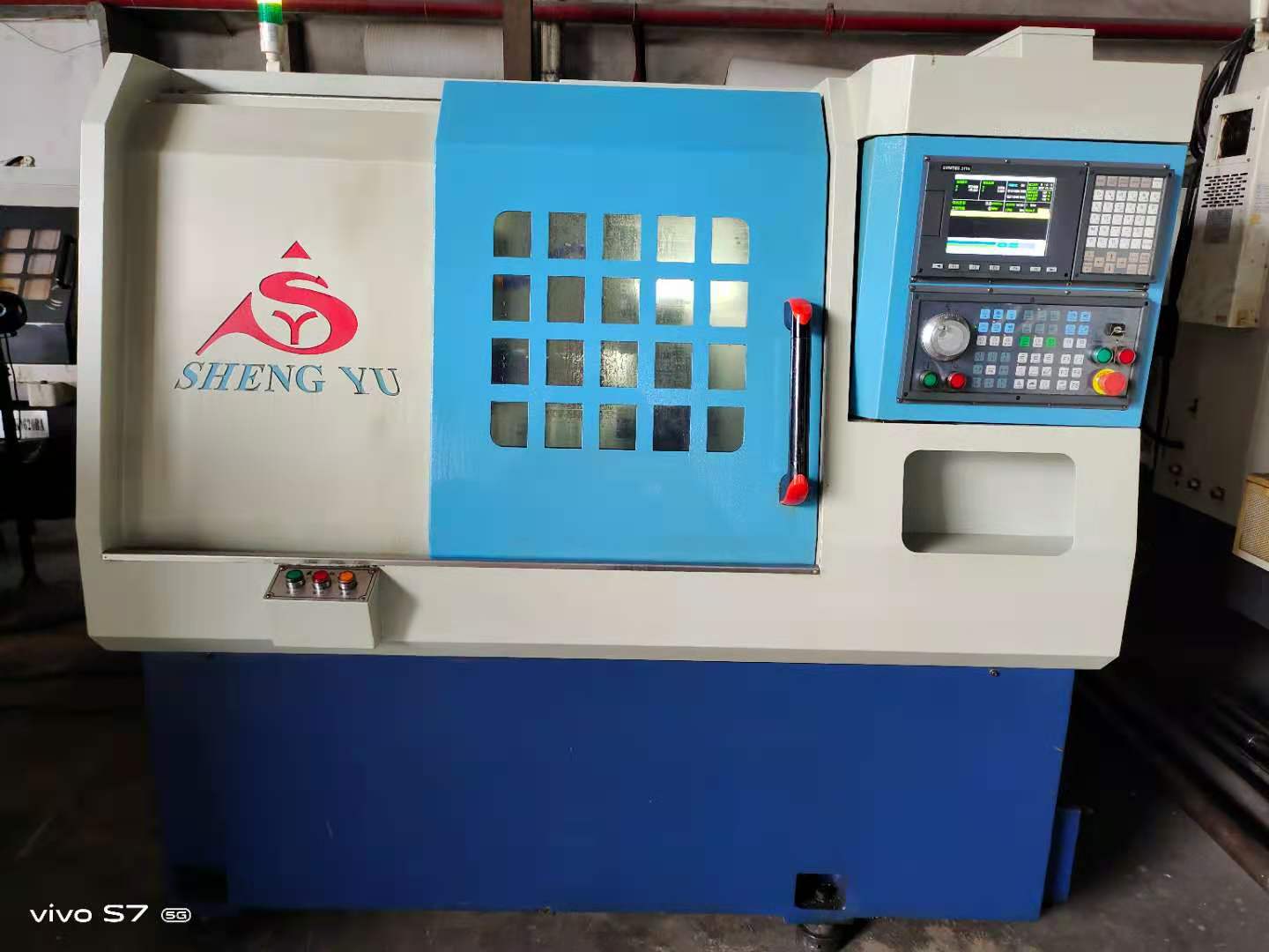 二手46数控车床转让 95成新盛钰36数控排刀车床 新代系统21ta