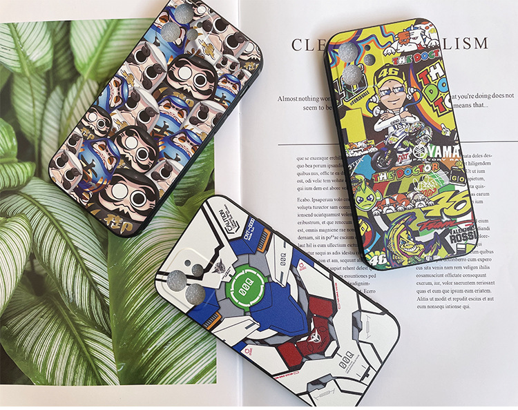 Liquid Silicone Phone Case Graphic Customization Applicable to Apple Transparent Soft Glass Shell Any Model One Piece Dropshipping