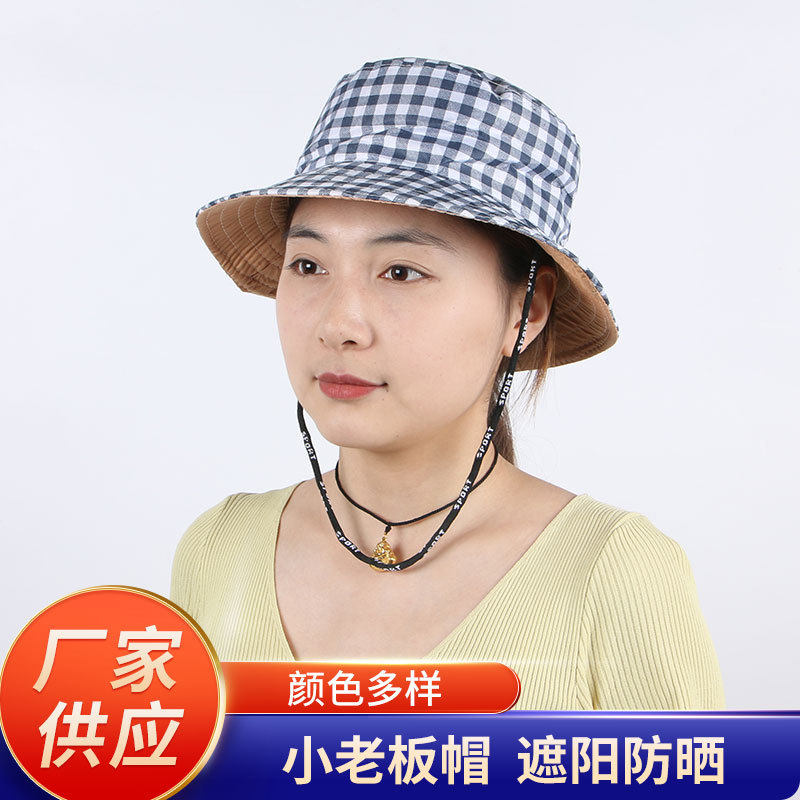 Rounded Hat Women's Sunshade Fishing Small Master Cap Climbing Hat Outdoor Bucket Hat Factory in Stock Wholesale