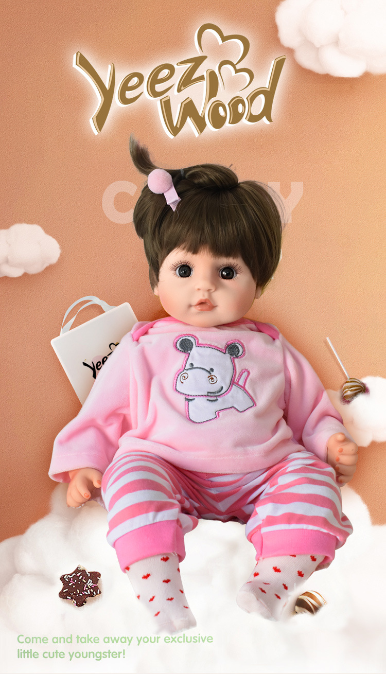 说话的娃娃仿真婴儿搪胶重生布情绪感应玩具洋娃娃女礼物跨境货源