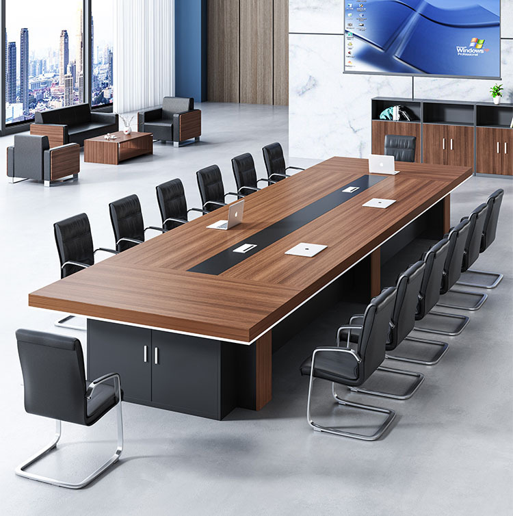 现代时尚会议桌 大板式会议桌 商务洽谈桌条桌培训桌重庆成都厂家