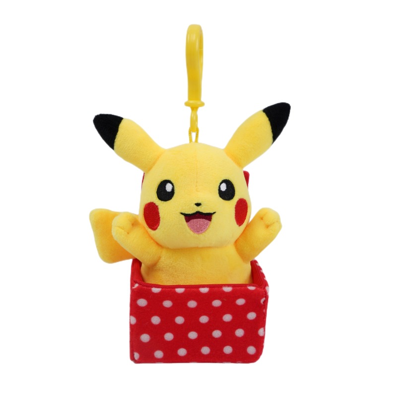 Genuine Pokemon Pendant Pikachu Doll Yibu Plush Toy Backpack Hanging Ornament Magic Baby Doll Cute