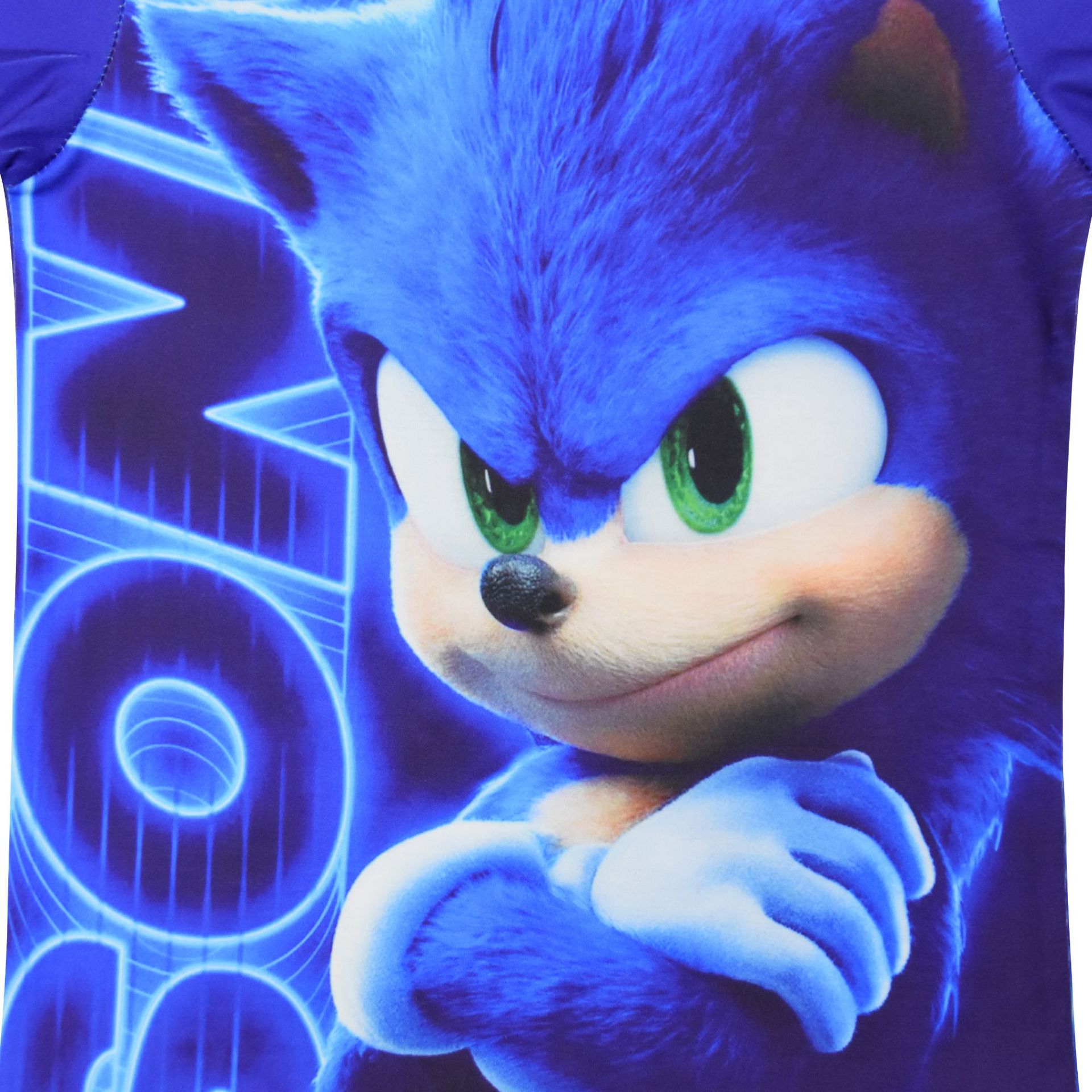 2021外贸卡通 sonic刺猬索尼克音速小子 儿童短袖家居服套装 826