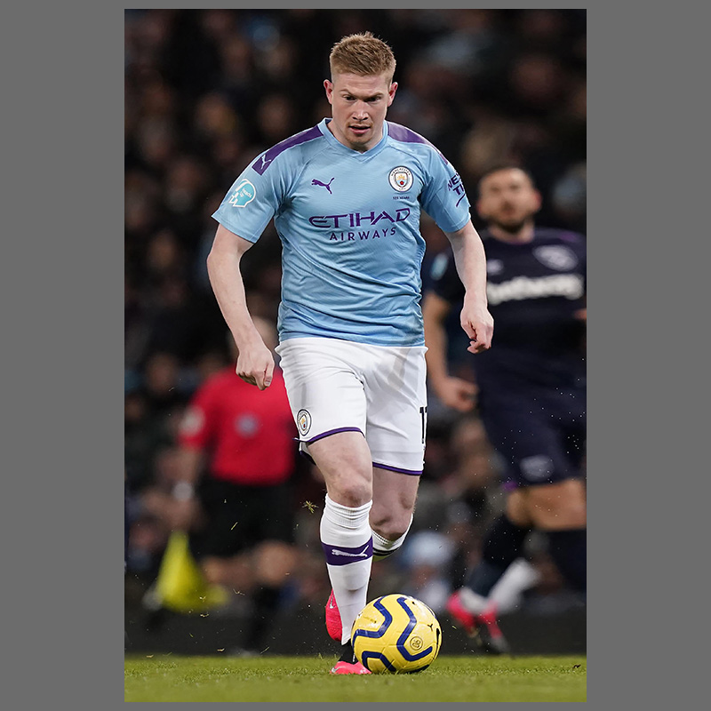 64n德布劳内海报曼城丁丁球星足球装饰画挂图梅西c罗墙贴壁纸 图片