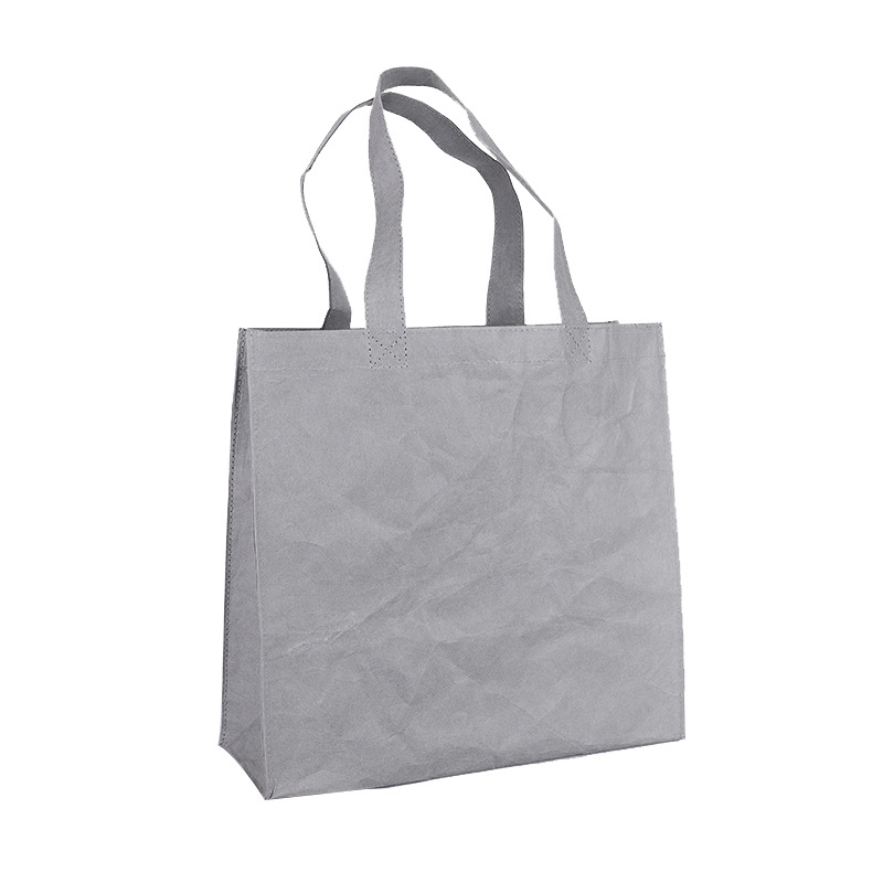 Washable Kraft Paper Bag Customized Printed Logo Tyvek Tyvek Portable Tote Bag Customized Plastic Paper Bag