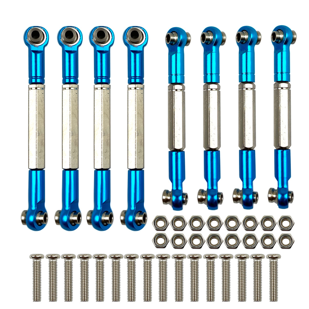 顽皮龙可调式正反牙拉杆 金属配件 wpl-16 金属拉杆 半卡军卡皮卡