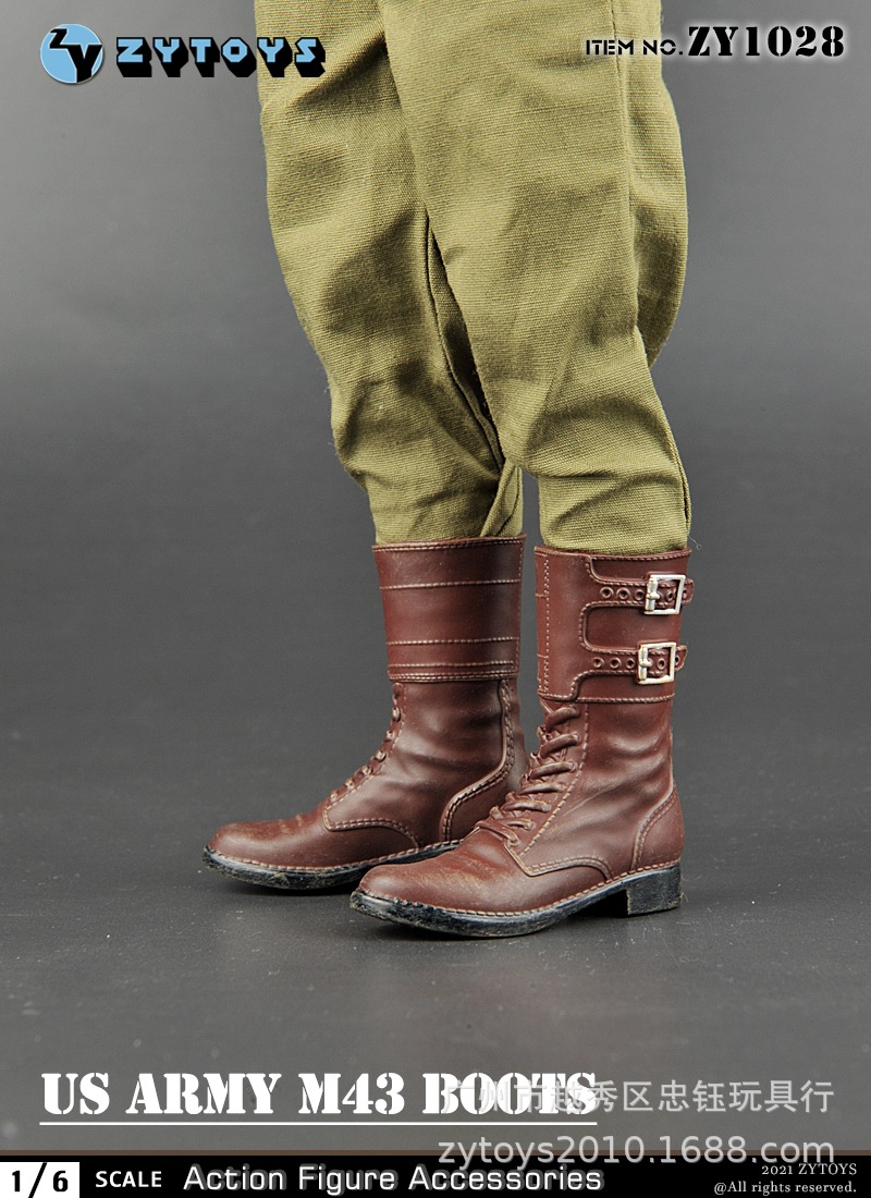 zytoys 1/6 zy1028 wwii 二战美军 m43军靴 鞋子 兵人模型 现货