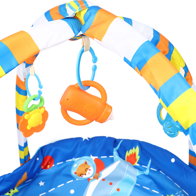 Baby Crawling Blanket Baby Thickened Household Game Blanket Living Room Climbing Pad Foldable with Environmental Protection Rattle