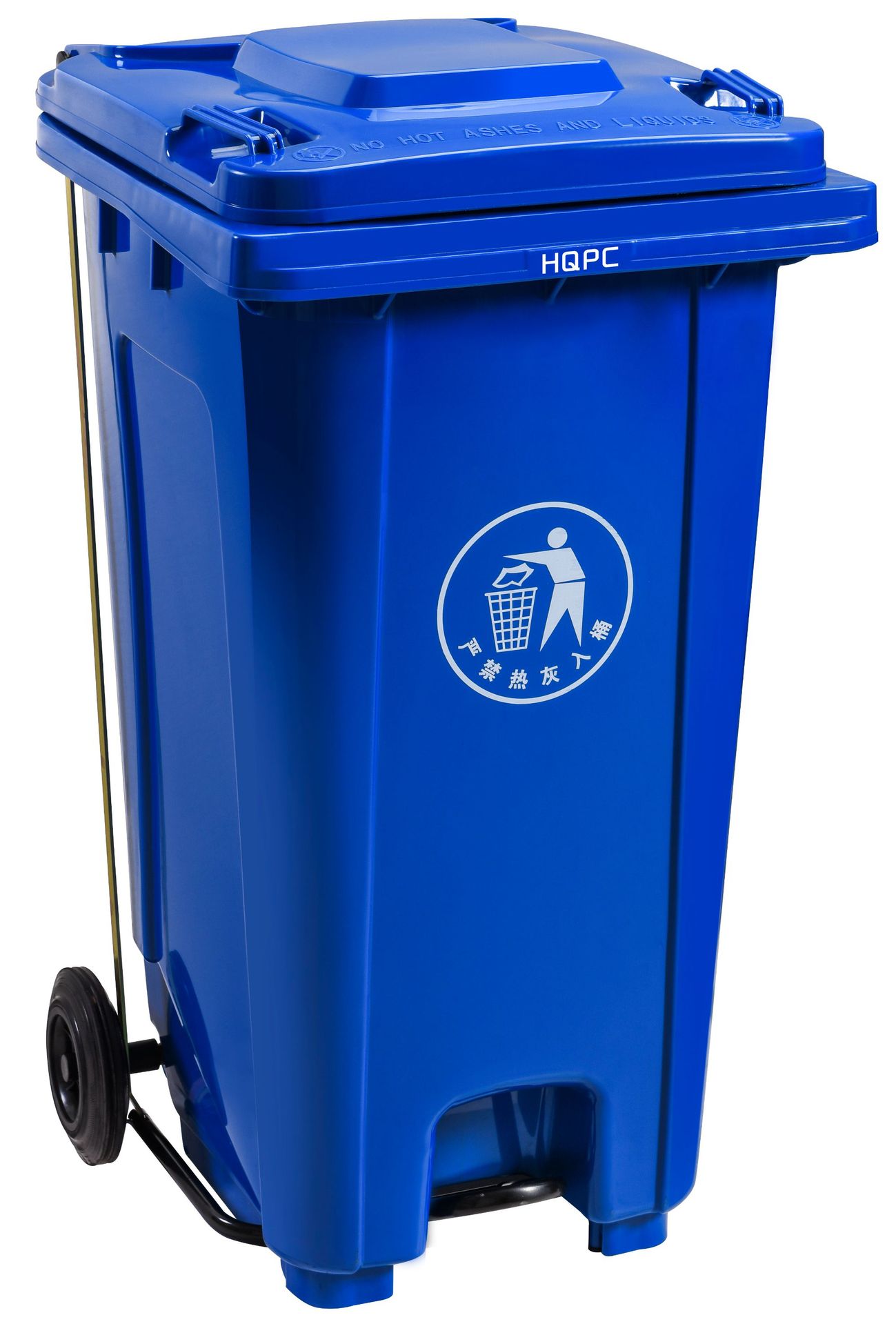 脚踏环卫垃圾桶外贸大号加厚240l小区物业公园分类户外挂车垃圾桶