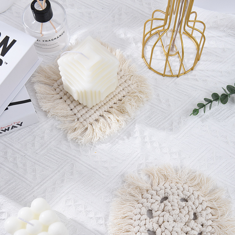 魔方蜡烛网红拍照道具创意摆件香薰烛台饰品流苏摄影摆件背景