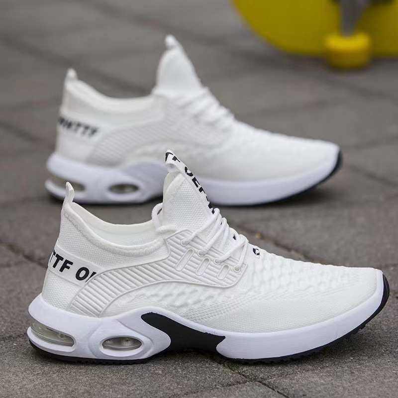 2022 New Fashionable Men's Shoes Mesh Breathable Sneaker Men's Platform Casual Air Cushion All-Match Walking Shoes for Four Seasons
