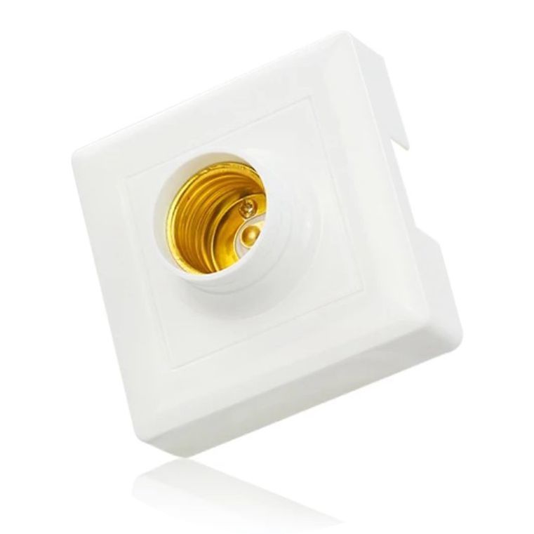 国标e27螺口灯头吊灯头平灯头圆灯头86明装暗装灯座插壁夜灯头