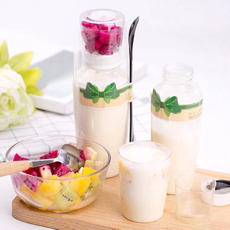 酸奶摇摇瓶 现货批发 真果杯 果乐杯 优格杯 340ml网红手摇酸奶杯