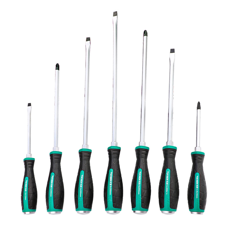 Tuosen Hardware Tool Screwdriver 4-12-Inch Tapping Screwdriver Cross Screwdriver One-Word Cutter Threading Screwdriver