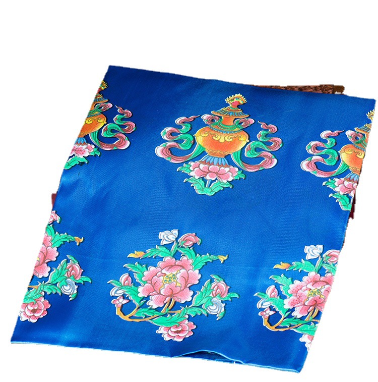 厂家低价直销蒙古族哈达藏族饰品五色印花八吉祥哈达批发多规格2m