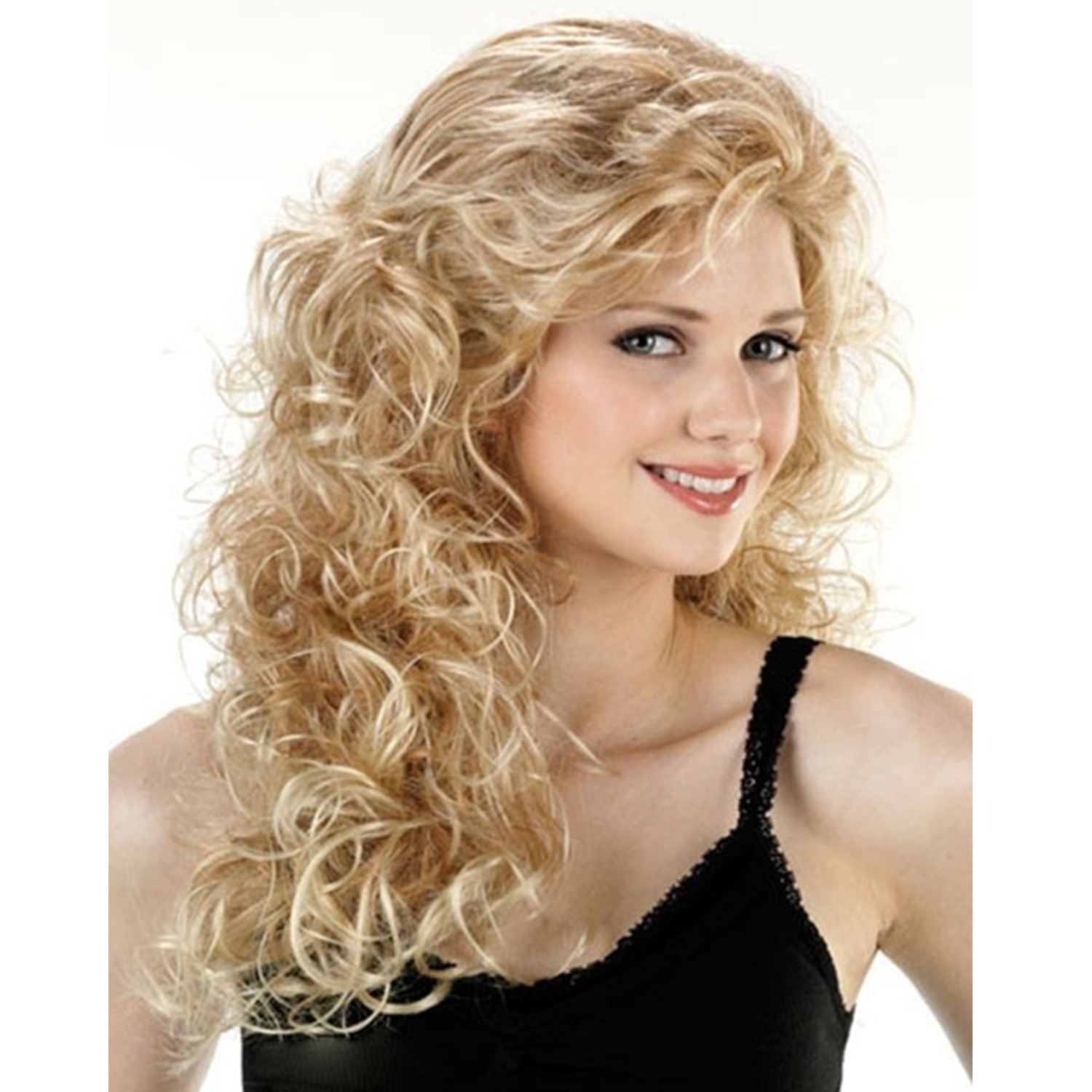 速卖通热销假发 欧美爆款wig时尚假发女士中分长卷发化纤头套