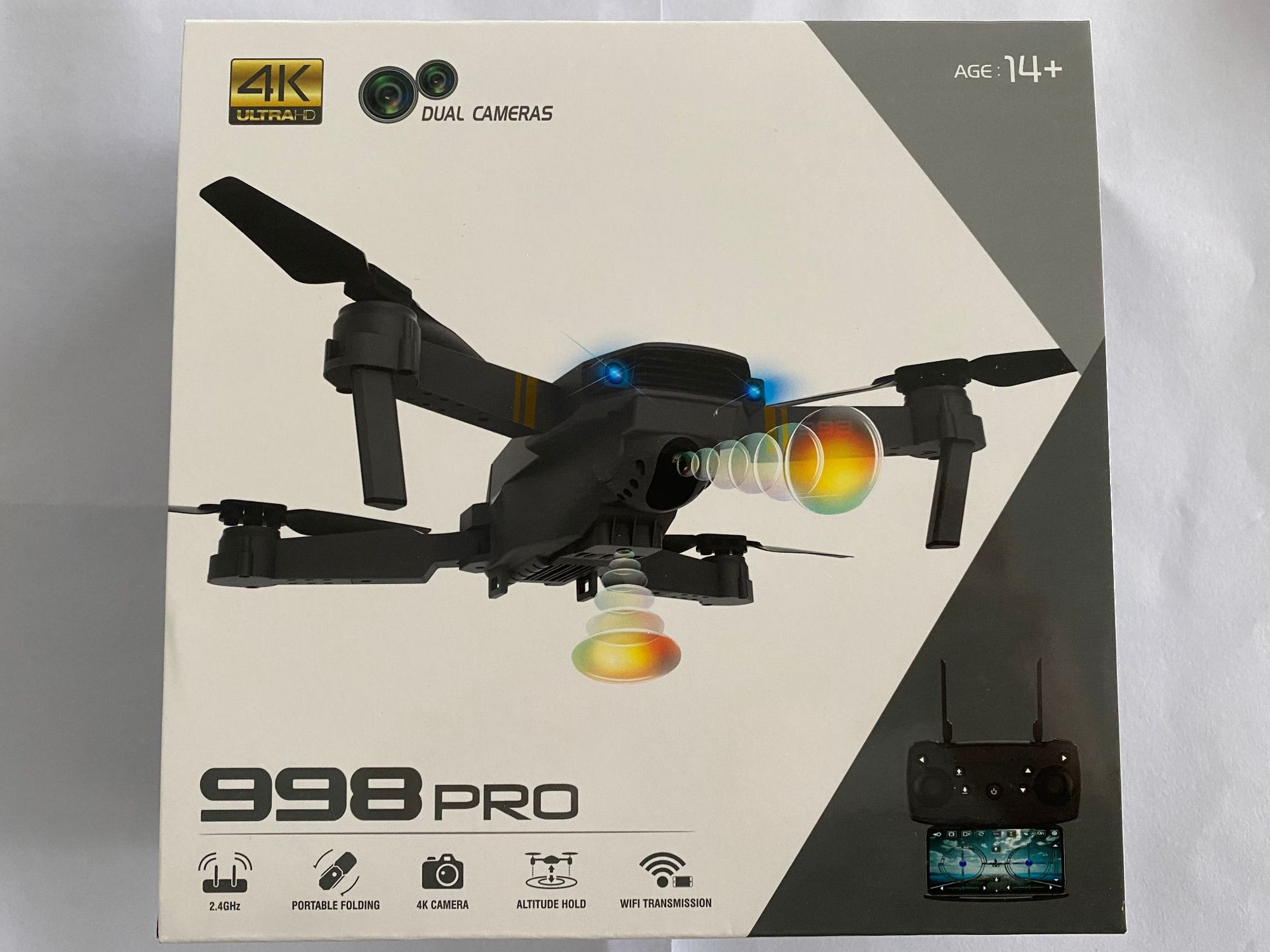 998pro Folding Drone Dj-1 Hd Four-Axis Aircraft for Areal Photography Cross-Border Remote Control Aircraft S168drone