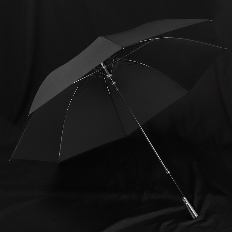 新款复古黑色长柄伞 商务男抗风自动雨伞 创意礼品英伦绅士直杆伞