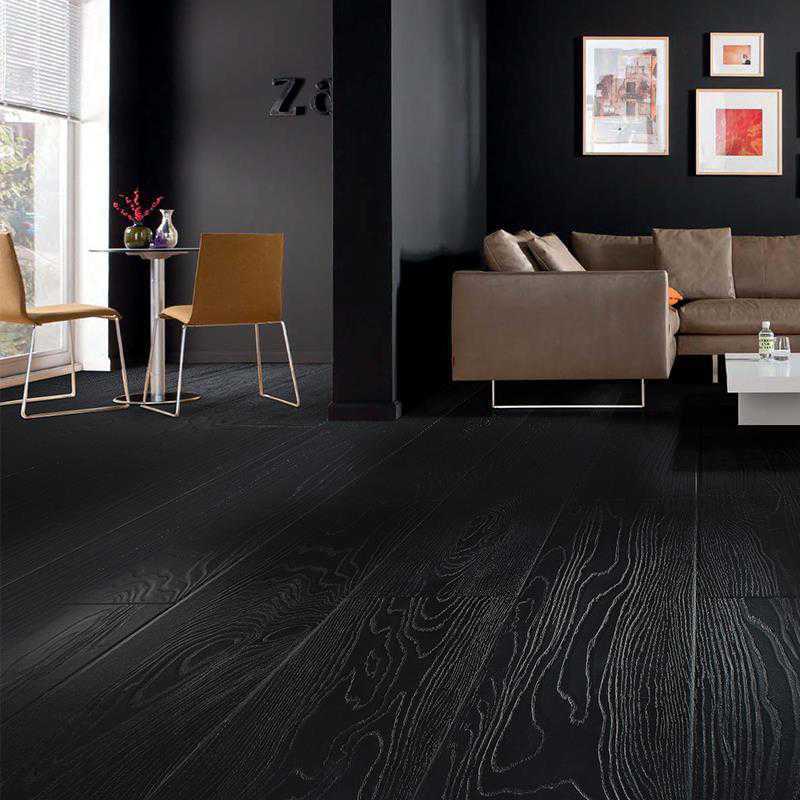强化复合地板纯黑色浮复合木地板家用厂家直销真木纹平面方形