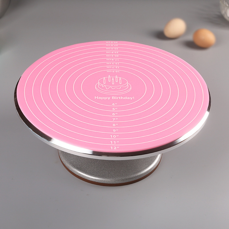 30cm round Silicone Turntable Non-Slip Mat Rolling Baking Pad Decorating Turntable Non-Slip Household Baking Mat Dough Kneading