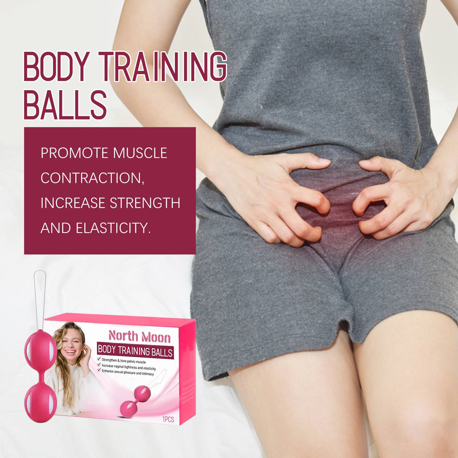 North Moon Body Training Ball Relieve Physical Discomfort Moisturizing Exercise Enhance Endurance Body Care Ball