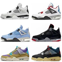 aj4黑公牛高帮运动实战气垫篮球鞋乔4男女情侣增高小白水泥电