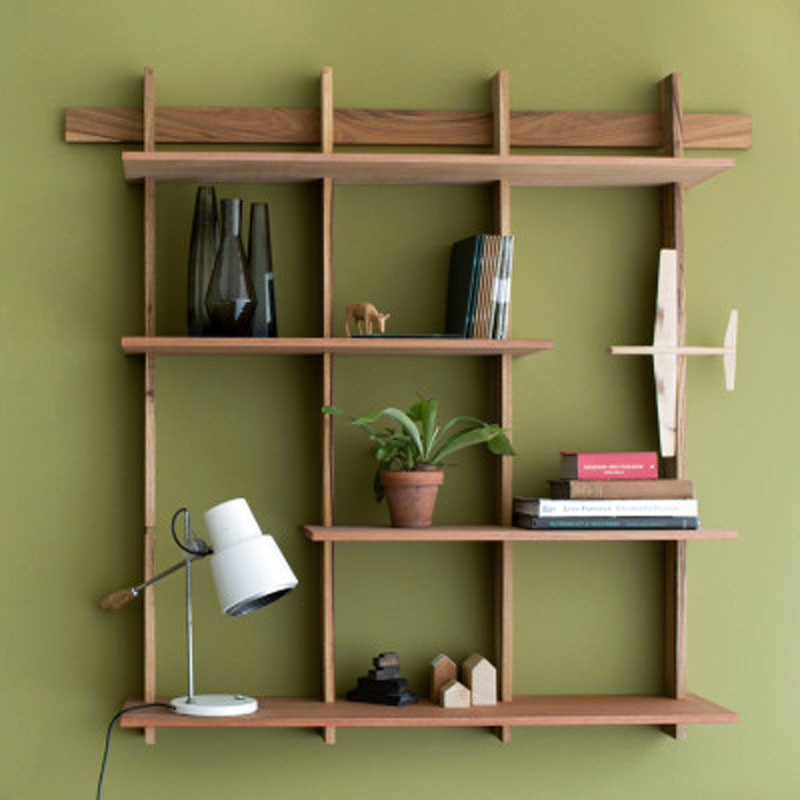 墙上书架壁挂格子柜创意置物架家用客厅沙发墙电视背景墙装饰