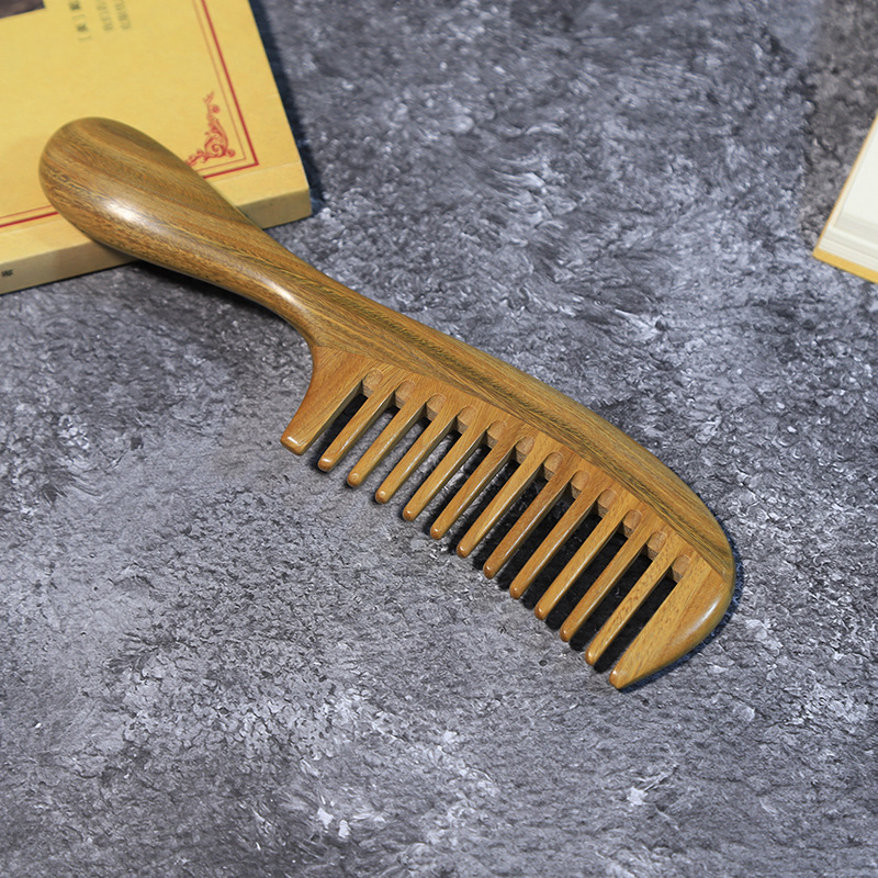 Factory Wholesale Guajacwood Comb Fine Tooth Wooden Comb Guajacwood Massage Comb Sub Sandalwood Comb Wooden Comb Trade Comb Massage Comb Handle Comb