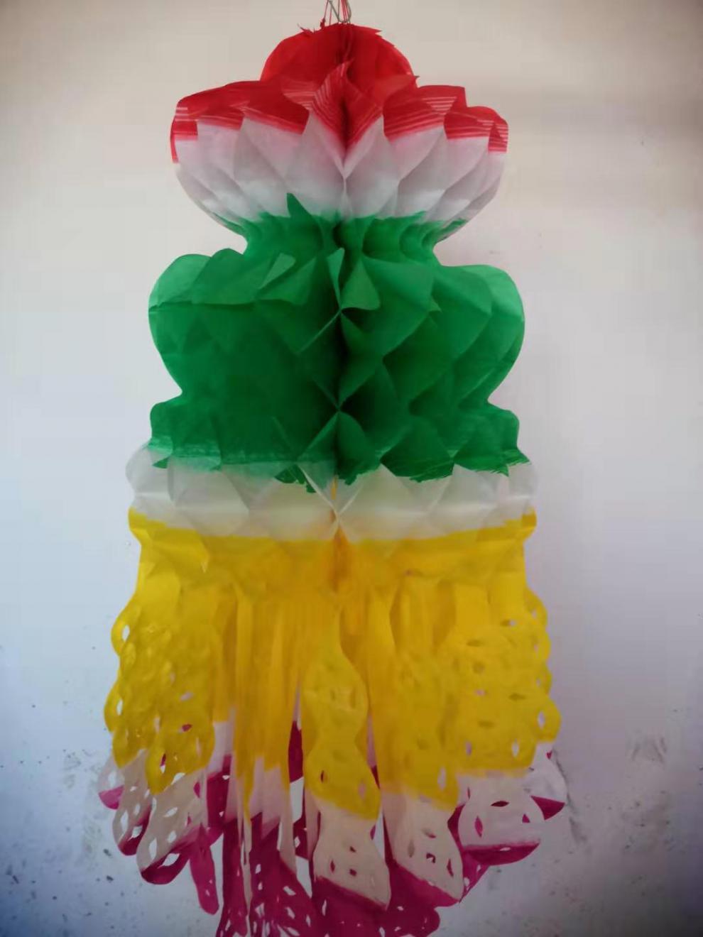 纸扎清明节灯笼祭祀殡葬新款七彩环保纸灯笼各种各样厂家直销超市