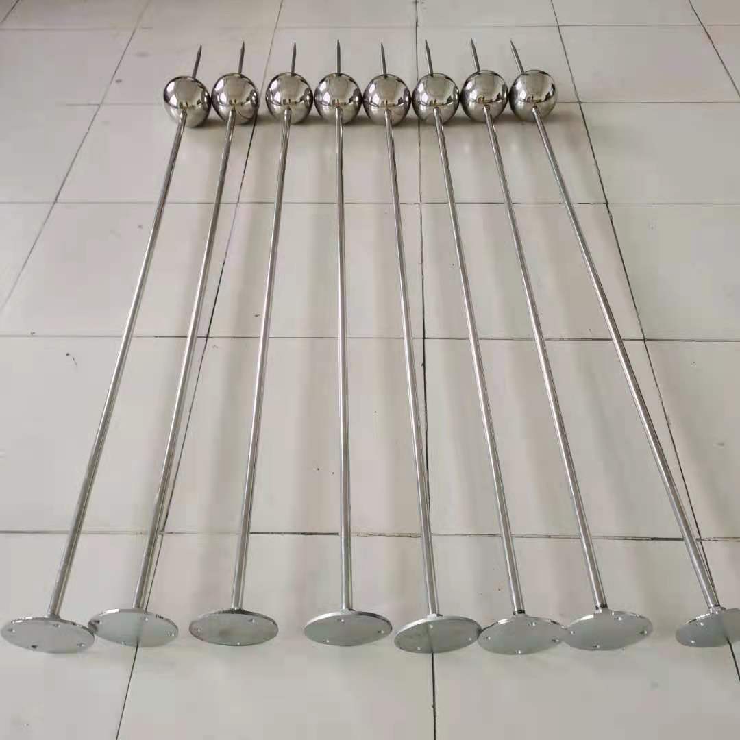 304不锈钢避雷针 房屋楼顶可用带球避雷针接闪器 订做单针避雷针